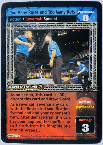 Wwe raw deal too many - deal:,